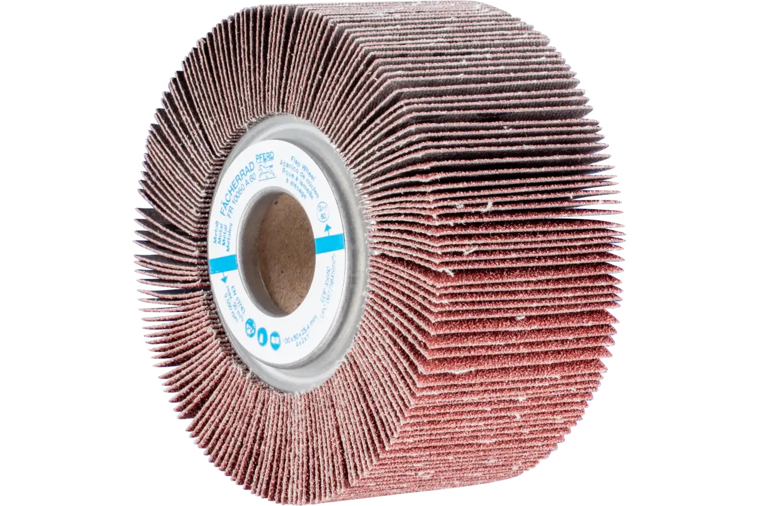 Picture of Pferd Unmounted Flap Wheel, 4" X 2, 1" Arbor, 60 Grit, Aluminum Oxide
